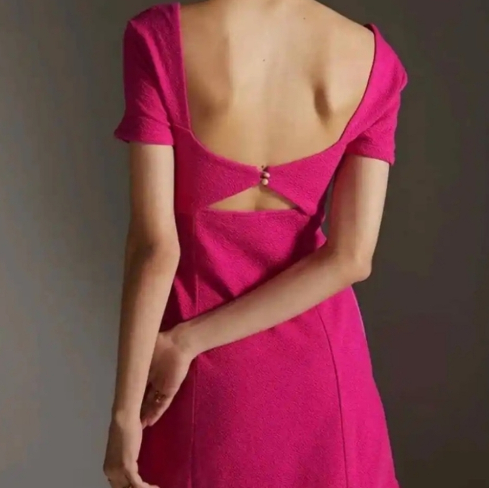 Maeve by Anthropologie Cutout Mini Dress Pink – Size S